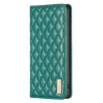 For Samsung Galaxy S20 FE Diamond Lattice Magnetic Leather Flip Phone Case(Green)