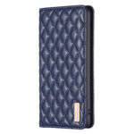 For Samsung Galaxy S20 Diamond Lattice Magnetic Leather Flip Phone Case(Blue)