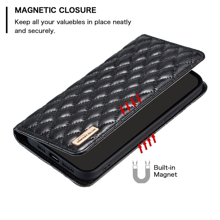 For Samsung Galaxy S20 Diamond Lattice Magnetic Leather Flip Phone Case(Black)