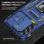 For Samsung Galaxy S23+ 5G Armor PC + TPU Camera Shield Phone Case(Navy Blue)