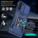 For Samsung Galaxy S23+ 5G Armor PC + TPU Camera Shield Phone Case(Navy Blue)