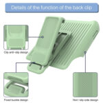 For Samsung Galaxy S23+ 5G Explorer Series Back Clip Holder PC Phone Case(Dark Green)