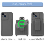 For Samsung Galaxy S23 Ultra 5G Explorer Series Back Clip Holder PC Phone Case(Dark Green)