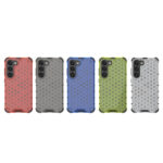 For Samsung Galaxy S23 5G Shockproof Honeycomb PC + TPU Protective Phone Case(Black)