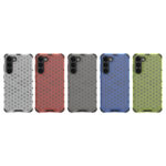 For Samsung Galaxy S23+ 5G Shockproof Honeycomb PC + TPU Protective Phone Case(Black)