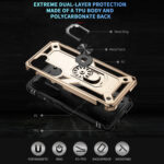 For Samsung Galaxy S23 5G Shockproof TPU + PC Phone Case(Gold)