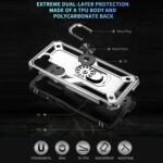 For Samsung Galaxy S23 5G Shockproof TPU + PC Phone Case(Silver)