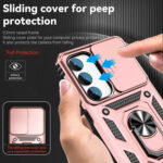 For Samsung Galaxy S23 5G Sliding Camshield Holder Phone Case(Rose Gold)