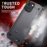 For iPhone 14 Plus 2 in 1 Soft TPU Hard PC Phone Case(Grey)