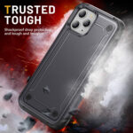 For iPhone 11 Pro Max 2 in 1 Soft TPU Hard PC Phone Case(Grey)