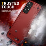 For Samsung Galaxy S20 / S20 FE 5G 2 in 1 Soft TPU Hard PC Phone Case(Red Rose Red)