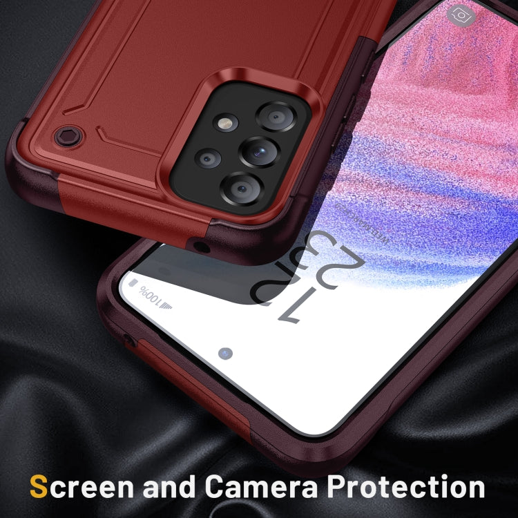 For Samsung Galaxy S20 / S20 FE 5G 2 in 1 Soft TPU Hard PC Phone Case(Red Rose Red)