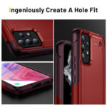 For Samsung Galaxy S20 / S20 FE 5G 2 in 1 Soft TPU Hard PC Phone Case(Red Rose Red)