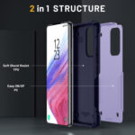 For Samsung Galaxy S20 / S20 FE 5G 2 in 1 Soft TPU Hard PC Phone Case(Purple Royal Blue)