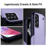 For Samsung Galaxy S20 / S20 FE 5G 2 in 1 Soft TPU Hard PC Phone Case(Purple Royal Blue)