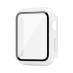 For Apple Watch SE 2022 40mm imak PC Frame Case with Tempered Glass Film(White)