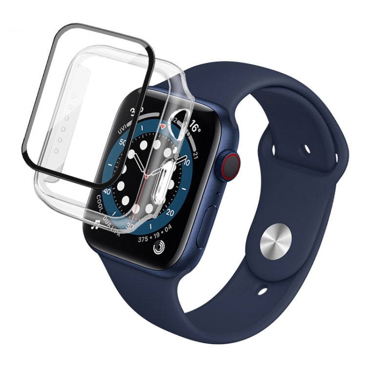 For Apple Watch SE 2022 40mm imak PC Frame Case with Tempered Glass Film(Transparent)