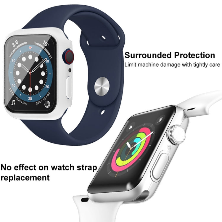 For Apple Watch SE 2022 40mm imak PC Frame Case with Tempered Glass Film(Transparent)