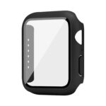 For Apple Watch Series 8 45mm imak PC Frame Case with Tempered Glass Film(Black)