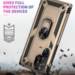 For Samsung Galaxy S23 Ultra 5G Shockproof TPU + PC Phone Case(Gold)