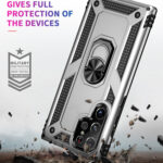 For Samsung Galaxy S23 Ultra 5G Shockproof TPU + PC Phone Case(Silver)