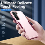 For Samsung Galaxy S23 5G Pioneer Armor PC + TPU Phone Case(Pink)