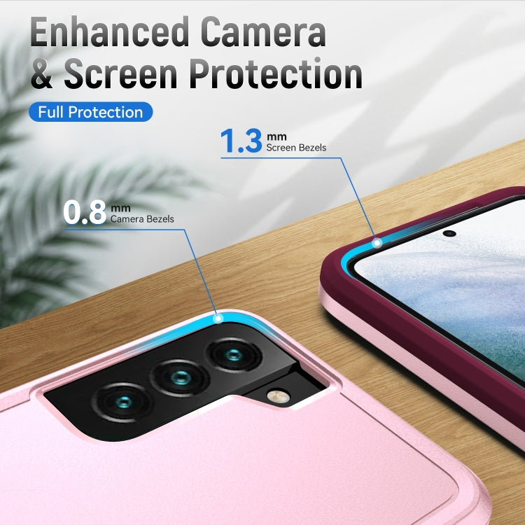 For Samsung Galaxy S23 5G Pioneer Armor PC + TPU Phone Case(Pink)