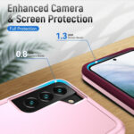 For Samsung Galaxy S23+ 5G Pioneer Armor PC + TPU Phone Case(Pink)