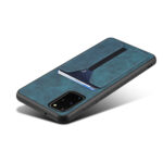 For Samsung Galaxy S20 Denior DV Elastic Card PU Back Cover Phone Case(Blue)