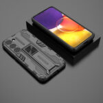 For Samsung Galaxy S23 5G Supersonic PC + TPU Shock-proof Phone Case with Holder(Black)