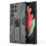 For Samsung Galaxy S23 Ultra 5G Supersonic PC + TPU Shock-proof Phone Case with Holder(Black)