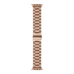 Strains Metal Watch Band For Apple Watch Series 8&7 41mm / SE 2&6&SE&5&4 40mm / 3&2&1 38mm(Rose Gold)