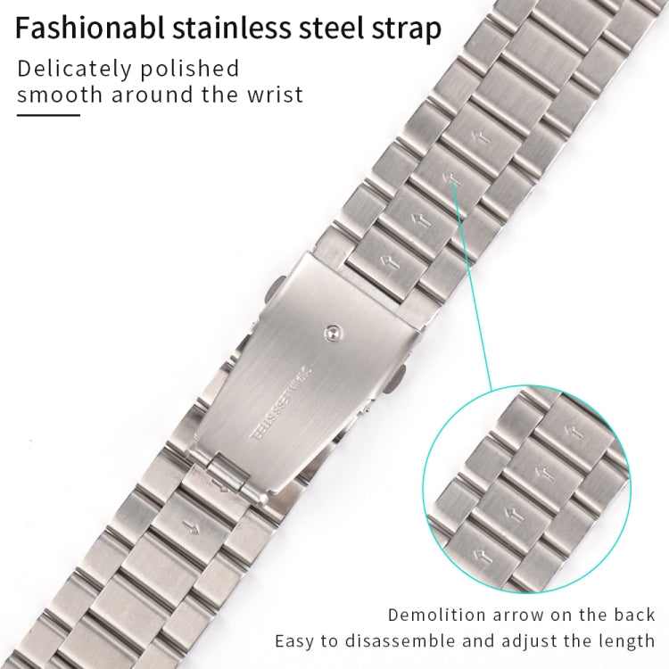 Strains Metal Watch Band For Apple Watch Series 8&7 41mm / SE 2&6&SE&5&4 40mm / 3&2&1 38mm(Silver+Black)