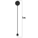 For Xiaomi Watch S1 Pro Smart Watch Magnetic Charging Cable, Length: 1m(Black)