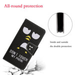 For Samsung Galaxy S23 Ultra 5G Colored Drawing Pattern Leather Phone Case(Penguin)