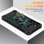 For Samsung Galaxy S23 5G Ring Holder Phone Case(Black)