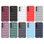 For Samsung Galaxy S23+ 5G Magic Shield TPU + Flannel Phone Case(Dark Grey)