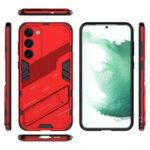 For Samsung Galaxy S23+ 5G Punk Armor 2 in 1 PC + TPU Shockproof Phone Case with Invisible Holder(Red)