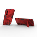 For Samsung Galaxy S23+ 5G Punk Armor 2 in 1 PC + TPU Shockproof Phone Case with Invisible Holder(Red)