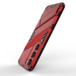 For Samsung Galaxy S23 5G Punk Armor 2 in 1 PC + TPU Shockproof Phone Case with Invisible Holder(Red)