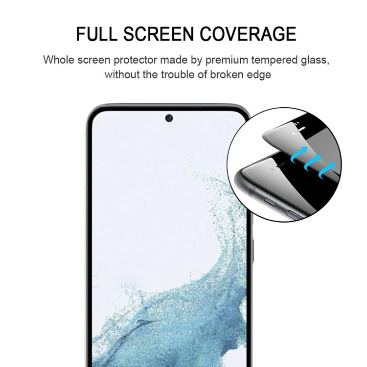 For Samsung Galaxy S23 5G 3D Curved Edge Full Screen Edge Glue Tempered Glass Film