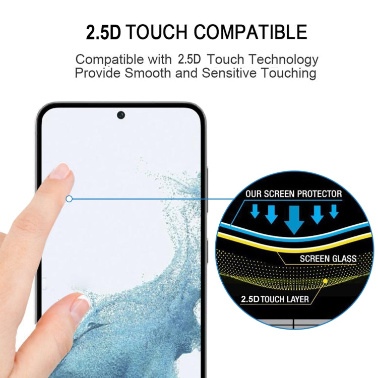 For Samsung Galaxy S23 5G 3D Curved Edge Full Screen Edge Glue Tempered Glass Film