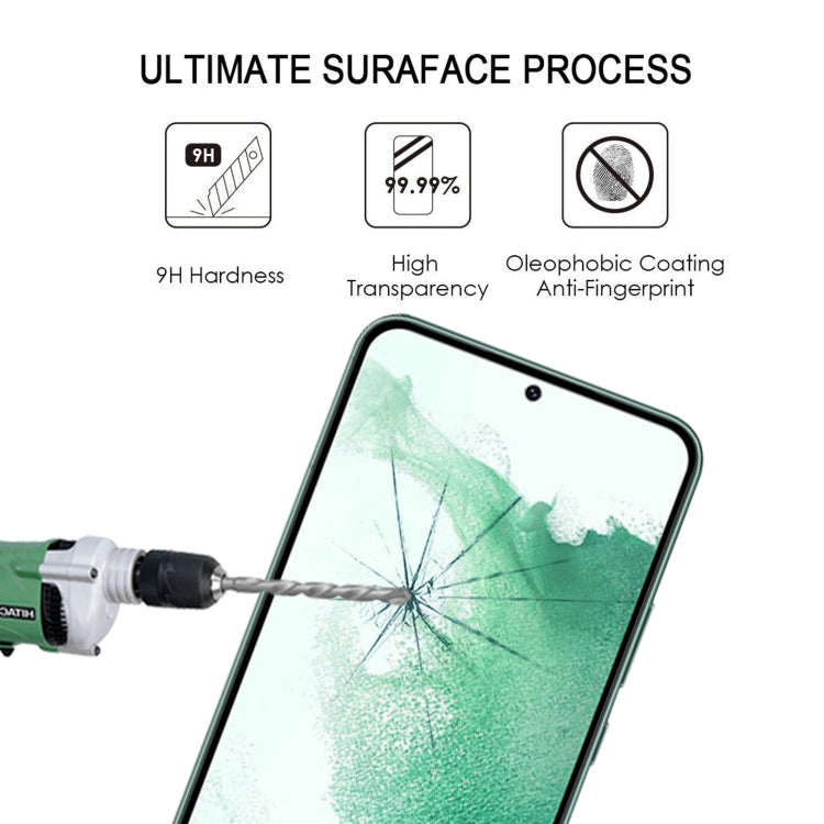 For Samsung Galaxy S23+ 5G 3D Curved Edge Full Screen Edge Glue Tempered Glass Film