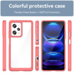 For Xiaomi Redmi Note 12 Pro China Colorful Series Acrylic + TPU Phone Case(Red)