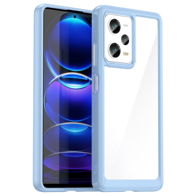 For Xiaomi Redmi Note 12 Pro China Colorful Series Acrylic + TPU Phone Case(Blue)