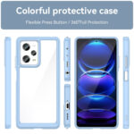 For Xiaomi Redmi Note 12 Pro China Colorful Series Acrylic + TPU Phone Case(Blue)