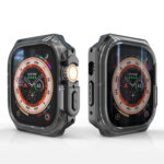 For Apple Watch Ultra 49mm Double Color Armor Shockproof Case(Transparent Black)