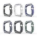 For Apple Watch Ultra 49mm Double Color Armor Shockproof Case(Transparent)