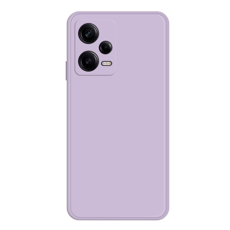 For Xiaomi Redmi Note 12 Pro China Imitation Liquid Silicone Straight Edge Phone Case(Purple)