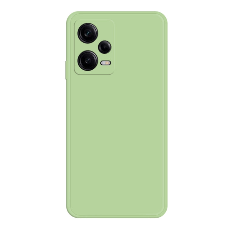 For Xiaomi Redmi Note 12 Pro China Imitation Liquid Silicone Straight Edge Phone Case(Matcha Green)